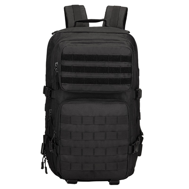 Рюкзак тактический военный штурмовой Protector plus S458 45л с системой Molle black - изображение 1