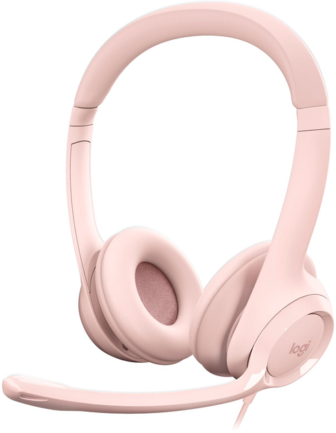 Акція на Навушники Logitech Headset H390 USB Rose (981-001281) від Rozetka