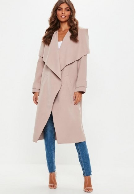 Missguided waterfall deals coat