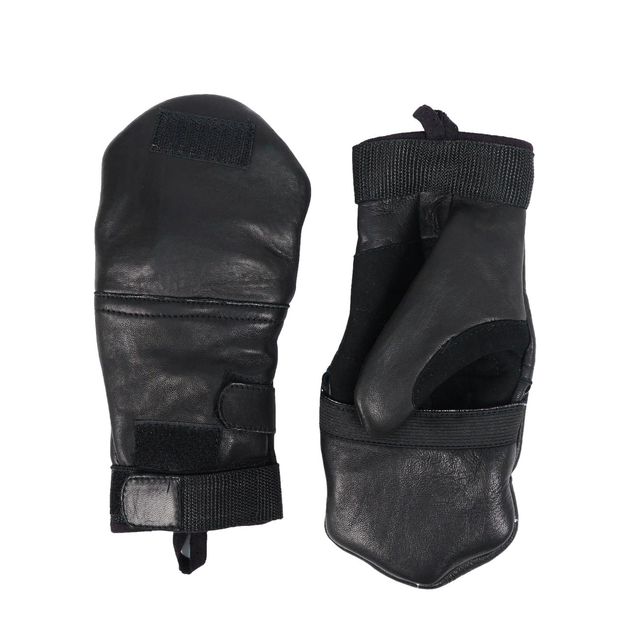 Тактические черные зимние перчатки L - изображение 1