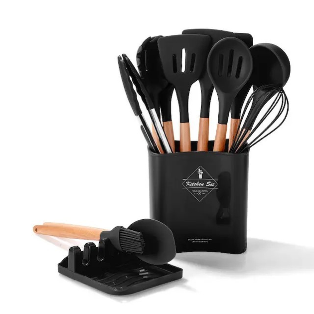 Силиконовый кухонный набор принадлежностей Kitchen Set 13 предметов ...