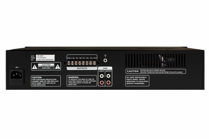 Трансляційний підсилювач потужності SKY SOUND PA-500D (4-ZONE) - зображення 2