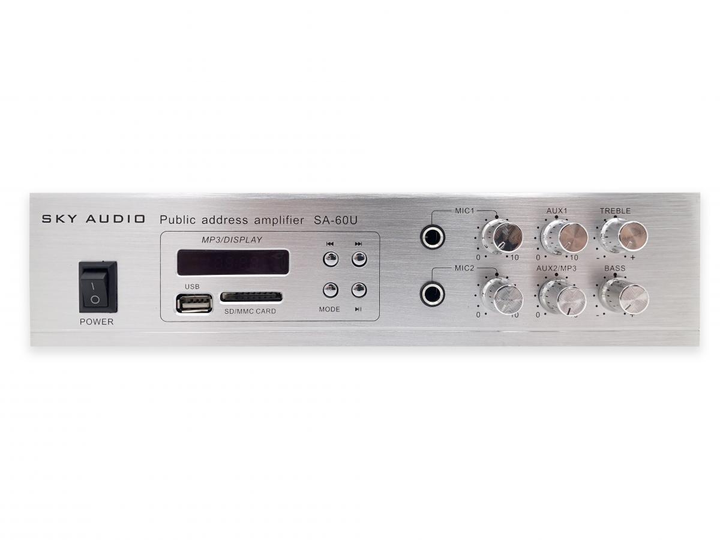 Трансляційний підсилювач потужності SKY SOUND SA-60U - зображення 2
