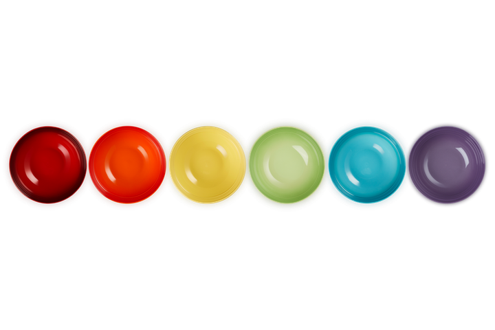 Набір із 6 салатників Le Creuset Rainbow 16 см різнокольорові (79286168359006) - Фото 4 Набір із 6 салатників Le Creuset Rainbow 16 см різнокольорові (79286168359006) - зображення 4