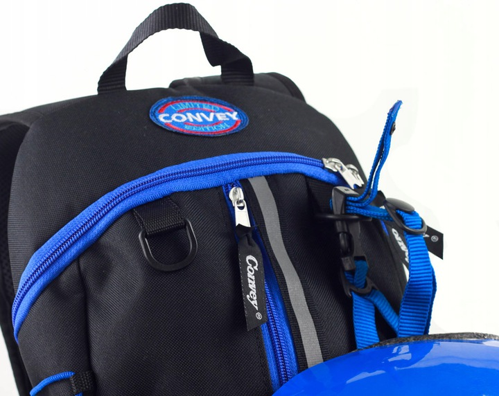 Рюкзак спортивний велосипедний Convey EASTBIKE, велорюкзак 40 x 26 x 9см, 10л (0745760079780-2) чорний, волошковий замок - изображение 2