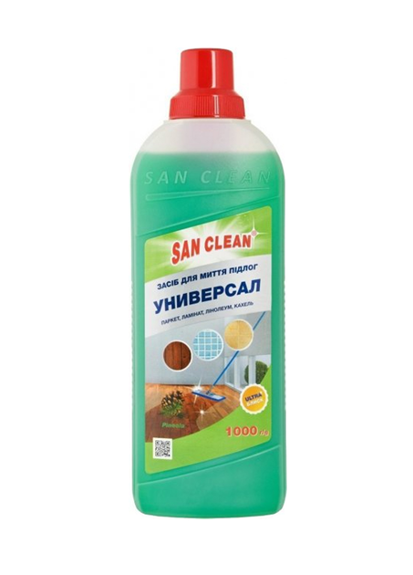 Средство для мытья полов с ароматом хвои Универсал San Clean, 1000 г