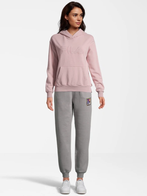 Bluza damska z kapturem kangurka Fila FAW0405-40024 L Różowa (4064556361790) - obraz 3