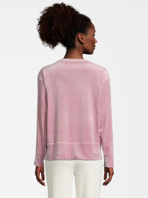 Bluza damska bez kaptura welurowa Fila FAW0227-40024 M Różowa (4064556306579) - obraz 2