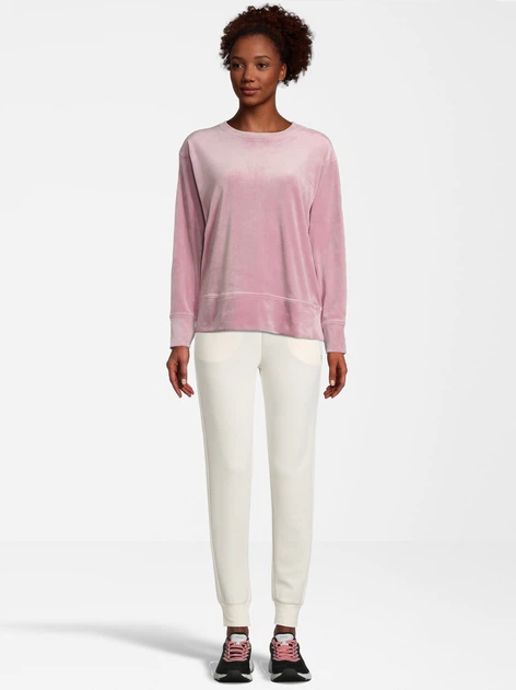 Bluza damska bez kaptura welurowa Fila FAW0227-40024 M Różowa (4064556306579) - obraz 3