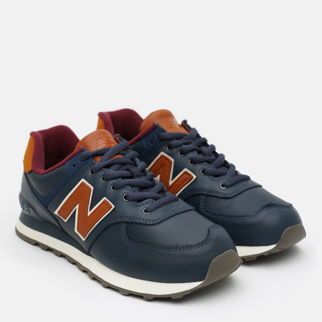 Мужские кроссовки New Balance 574 ML574OMC 42 (8.5) 26.5 см Темно-синие ...