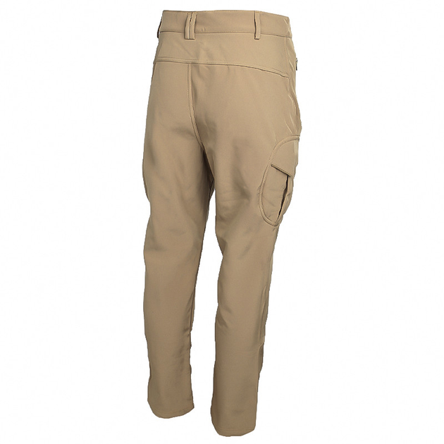 Тактичні штани Lesko B001 Sand (L) однотонні чоловічі з теплою підкладкою і кишенями на блискавки - зображення 2