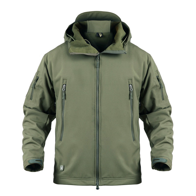 Тактическая куртка Pave Hawk PLY-6 Green (4XL) мужская военная холодостойкая влагоотталкивающая осень-зима - изображение 1