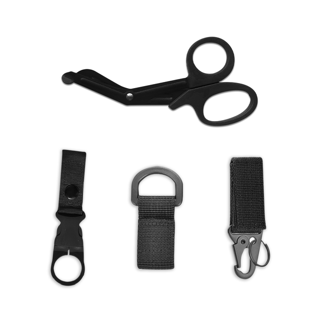 Многофункциональный набор карабинов и ножниц высокого качества, черного цвета TTM-06 A_11 №1 - изображение 1