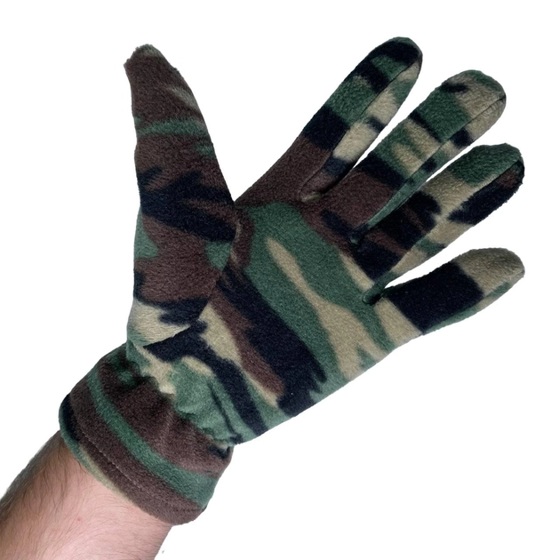 Флісові рукавички REIS камуфляж XL - зображення 2