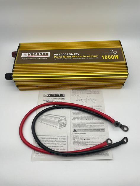 Преобразователь напряжения автомобильный инвертор VACKSON VK1000PSI-12V ЧИСТЫЙ СИНУС, USB и кулером охлаждением - Фото 8 Преобразователь напряжения автомобильный инвертор VACKSON VK1000PSI-12V ЧИСТЫЙ СИНУС, USB и кулером охлаждением - изображение 8