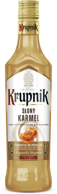 Ликер Krupnik Salted Carmel 0.5 л 16% (5900595009189) - изображение 1