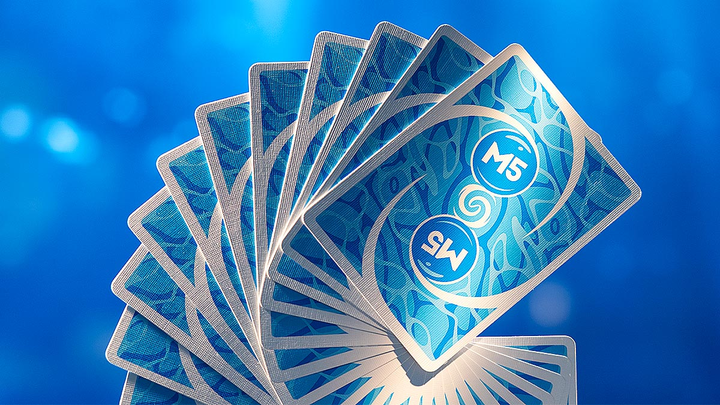 Игровые карты Magic Five M5 Blue Deck для демонстрации фокусов и трюков ...