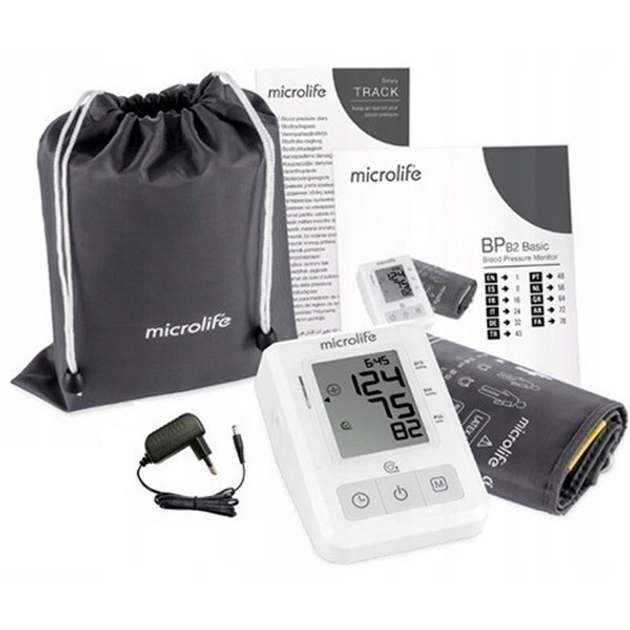 Тонометр MICROLIFE BP B2 BASIC із блоком живлення - зображення 2