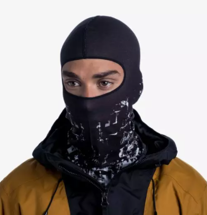 Балаклава Buff MICROFIBER BALACLAVA phys black Чорний-Білий - изображение 3