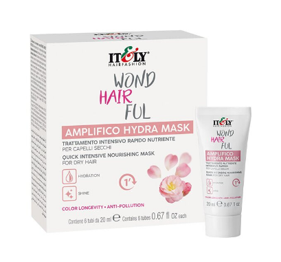Экспресс-маска для интенсивного питания волос Itely Hairfashion WONDHAIRFUL AMPLIFICO HYDRA MASK, 6х20 мл. - Фото 1 Экспресс-маска для интенсивного питания волос Itely Hairfashion WONDHAIRFUL AMPLIFICO HYDRA MASK, 6х20 мл. - изображение 1