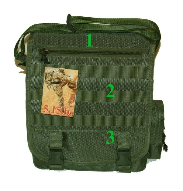 Тактическая сумка-планшет 5.15.b Олива - изображение 2
