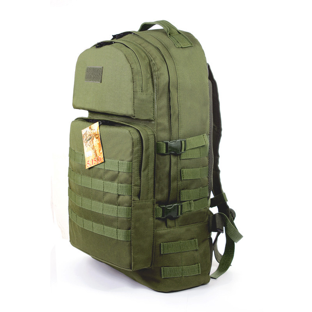 Тактичний військовий туристичний супер-міцний рюкзак 5.15.b 60 літрів олива. - зображення 1