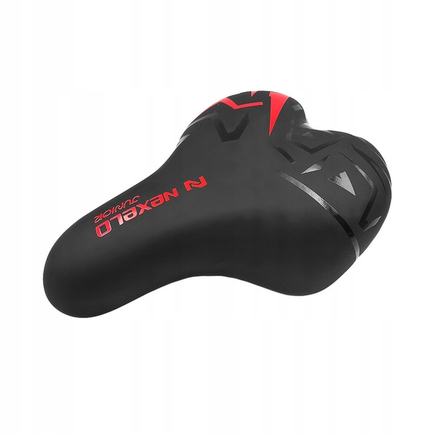 Дитяче велосипедне сідло Nexelo Junior 21 х 15 см (L288152NEX) чорний з червоним 