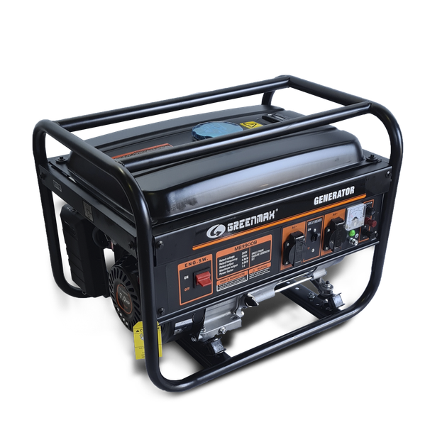 Бензиновый генератор GREENMAX MB3900B 2.8/3.0 кВт с ручным запуском - Фото 2 Бензиновый генератор GREENMAX MB3900B 2.8/3.0 кВт с ручным запуском - изображение 2