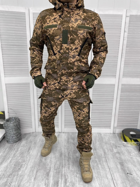 Тактична весняна військова форма комплектом ( Куртка + Штани ), Камуфляж: Піксель, Розмір: XXL - зображення 1