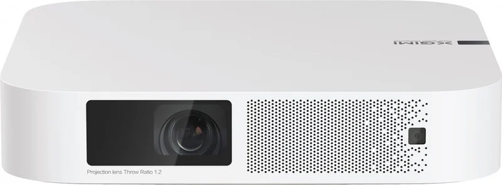 Мультимедийный портативный Full HD 3D DLP LED проектор для домашнего кинотеатра с WiFi, Bluetooth и динамиками XGIMI Elfin (Global version) White 193х193х48мм - изображение 2
