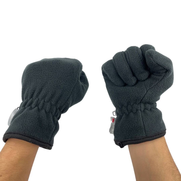 Зимові перчатки THINSULATE чорні (T-BL-1) - зображення 2