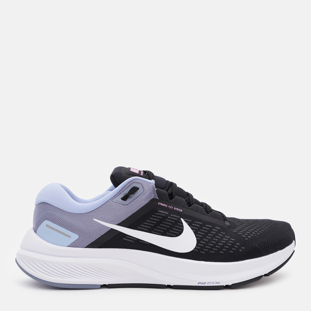 Акція на Чоловічі кросівки для бігу Nike Air Zoom Structure 24 DA8535-008 41 (8US) 26 см Чорний/Блакитний від Rozetka