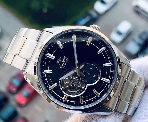 Чоловічий наручний годинник Orient RA-AR0003L10B Срібло\Темно-синій - зображення 4