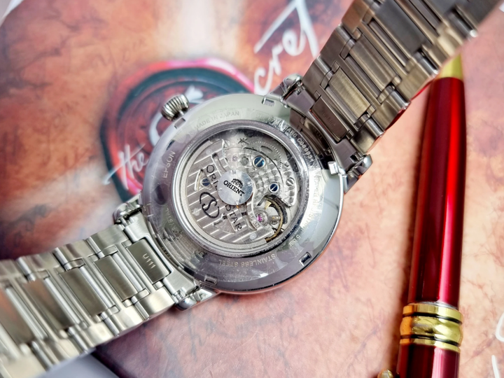 Чоловічий наручний годинник із сапфіровим склом Orient RE-AY0103L00B Срібло\Синій - зображення 8
