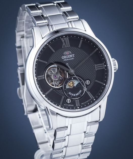 Мужские практичные наручные часы Orient RA-AS0002B10B Серебро\Черный - изображение 4