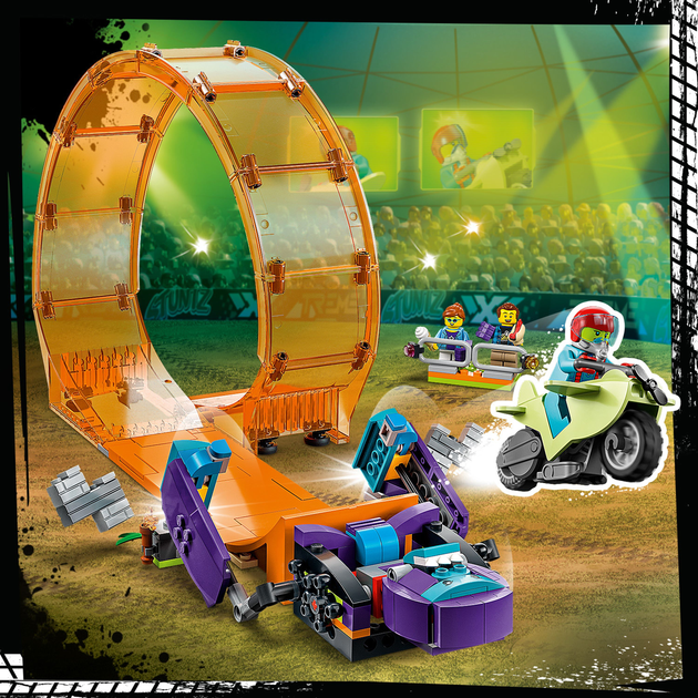 Zestaw klocków LEGO City Stuntz Kaskaderska pętla i szympans demolka 226 elementów (60338) - obraz 6