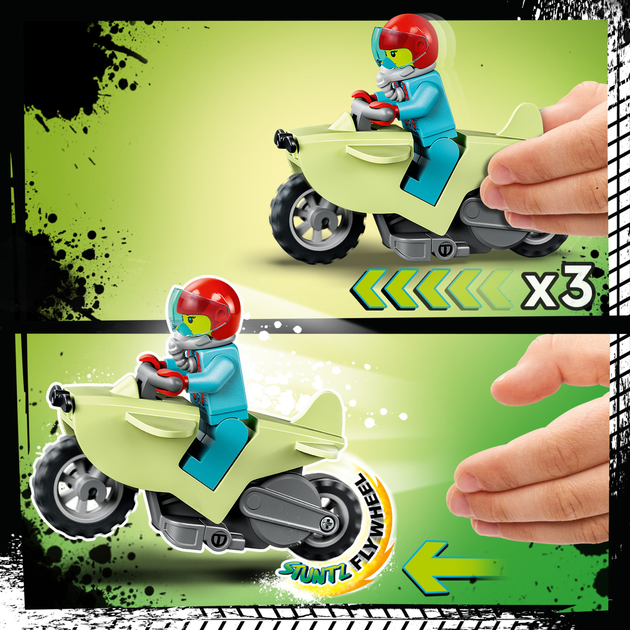 Zestaw klocków LEGO City Stuntz Kaskaderska pętla i szympans demolka 226 elementów (60338) - obraz 8