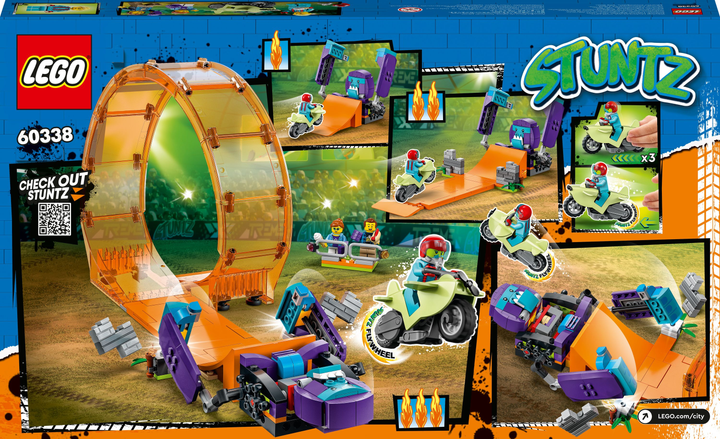 Zestaw klocków LEGO City Stuntz Kaskaderska pętla i szympans demolka 226 elementów (60338) - obraz 9