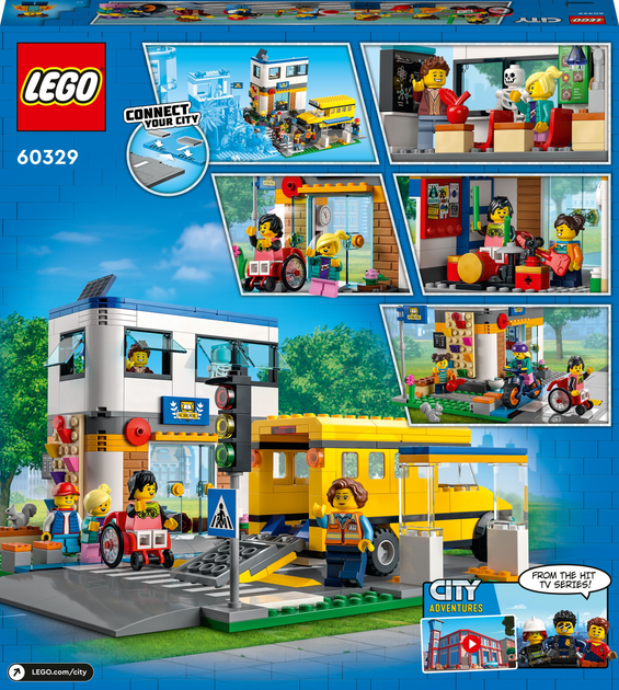 Zestaw klocków LEGO City Dzień w szkole 433 elementy (60329) - obraz 6