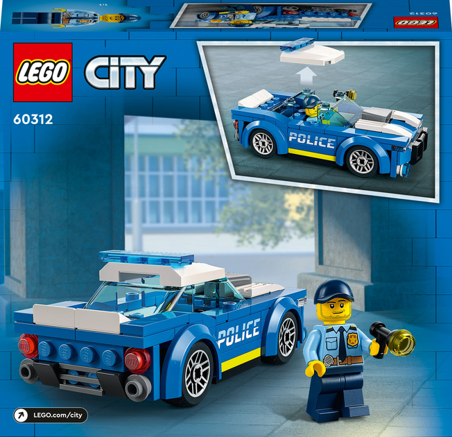 Конструктор LEGO City Поліцейський автомобіль 94 деталі (60312) - зображення 6