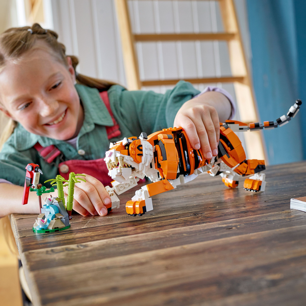 Zestaw klocków LEGO Creator Majestatyczny tygrys 755 elementów (31129) - obraz 8