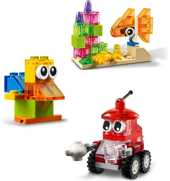 Zestaw klocków LEGO Classic Kreatywne przezroczyste klocki 500 elementów (11013) - obraz 8