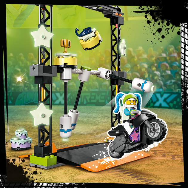 Zestaw klocków LEGO City Stuntz Wyzwanie kaskaderskie: przewracanie 117 elementów (60341) - obraz 7