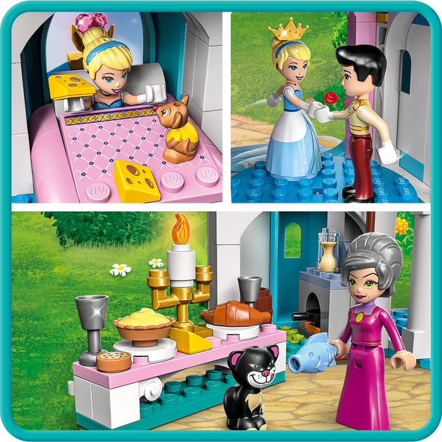 Zestaw klocków LEGO Disney Princess Zamek Kopciuszka i księcia z bajki 365 elementów (43206) - obraz 6