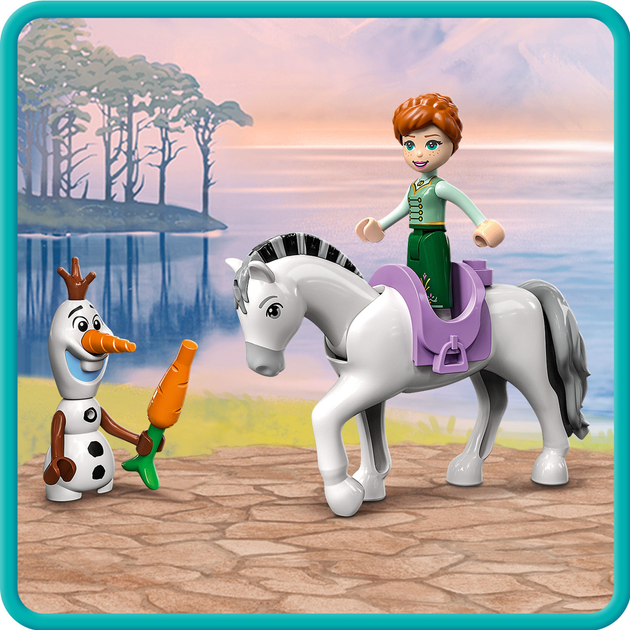 Zestaw klocków LEGO Disney Princess Zabawa w zamku z Anną i Olafem 108 elementów (43204) - obraz 8
