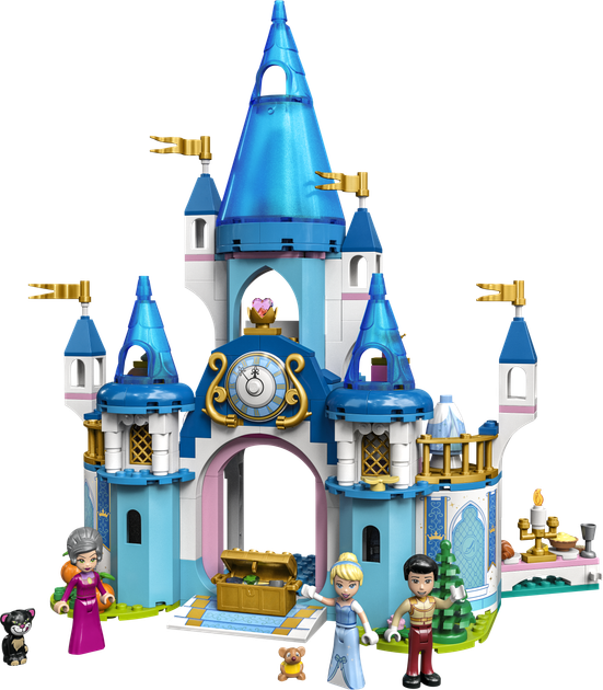 Zestaw klocków LEGO Disney Princess Zamek Kopciuszka i księcia z bajki 365 elementów (43206) - obraz 9