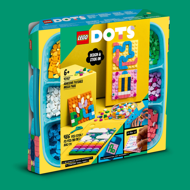 Конструктор LEGO DOTS Мегапак наклейок 486 деталей (41957) - зображення 8