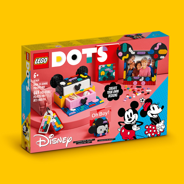 Zestaw klocków LEGO DOTS Myszka Miki i Minnie Powrót do szkoły 669 elementów (41964) - obraz 7