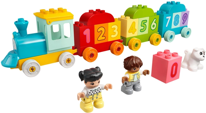 Zestaw klocków LEGO DUPLO Pociąg z cyferkami - nauka liczenia 23 elementy (10954) - obraz 2