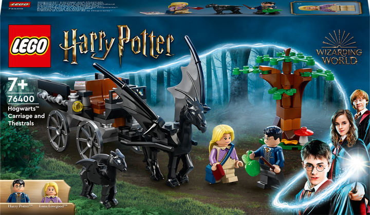 Zestaw klocków LEGO Harry Potter Testrale i kareta z Hogwartu 121 element (76400) - obraz 1